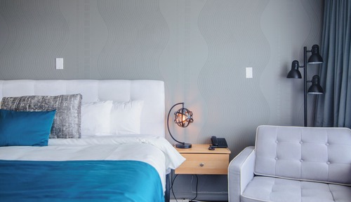 Chambre Signature, 1 très grand lit, vue mer (Pavillon Acadie)