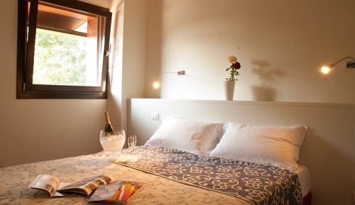 Chambre Supérieure Double ou avec lits jumeaux, salle de bains privée, vue jardin