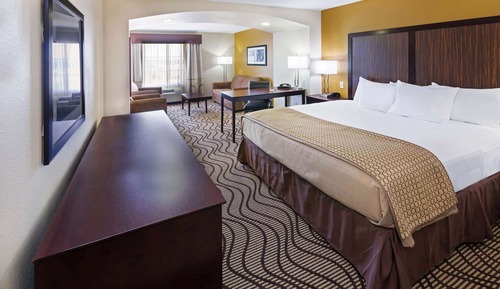Chambre Deluxe, 1 très grand lit, accessible aux personnes à mobilité réduite (Mobility Accessible)