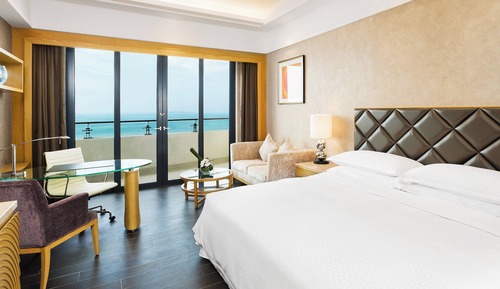 Chambre Premium, 1 très grand lit, vue océan