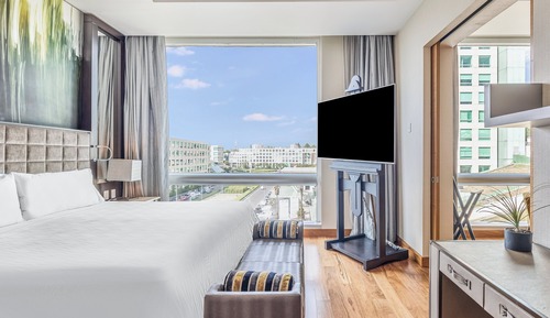 Suite principale, 1 très grand lit king-size