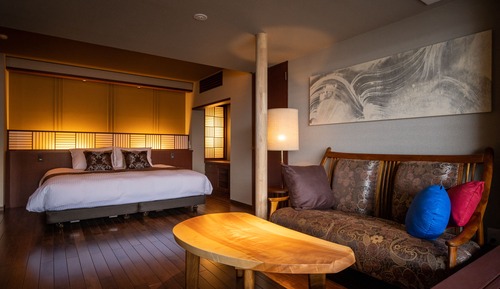 Chambre, 1 très grand lit, non-fumeurs (301,Open-Air Bath,meal in dining room)