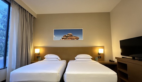 Chambre, 2 lits une place