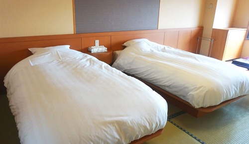 Chambre Tradition, 2 lits une place, non-fumeurs, vue lac (Japanese Style)