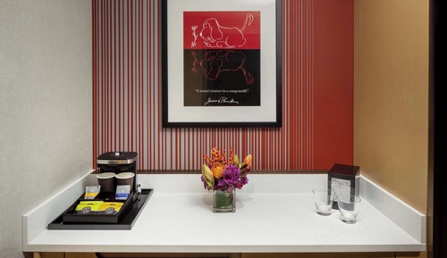 Chambre, 2 grands lits, en angle