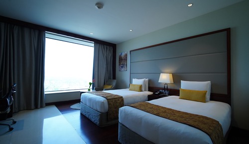 Chambre Standard, 2 lits une place, vue ville