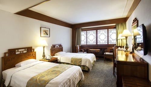 Chambre Standard avec lits jumeaux, 2 lits une place, non-fumeurs, vue ville