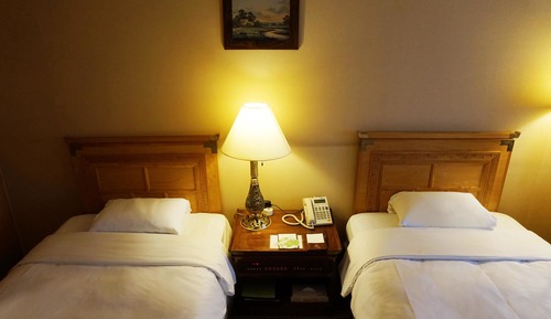 Chambre Affaires avec lits jumeaux, 2 lits une place, non-fumeurs, vue ville