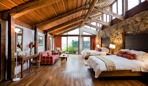 Chambre Supérieure, plusieurs lits, vue jardin (Quetzal)