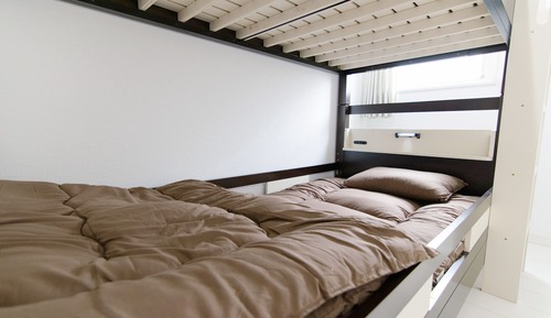 Chambre Standard avec lits jumeaux, non-fumeurs, salle de bains commune