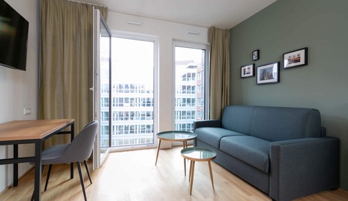 Studio, 1 lit double et 1 canapé-lit (Fantastic Apartment)