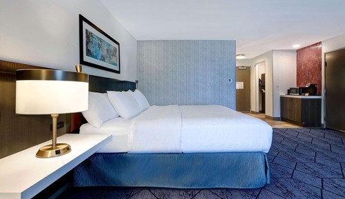 Chambre Deluxe, 1 très grand lit, accessible aux personnes à mobilité réduite, baignoire