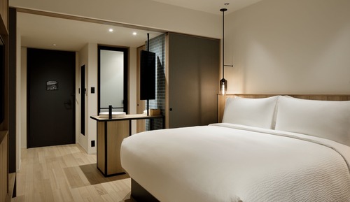 Chambre, 1 très grand lit, vue océan