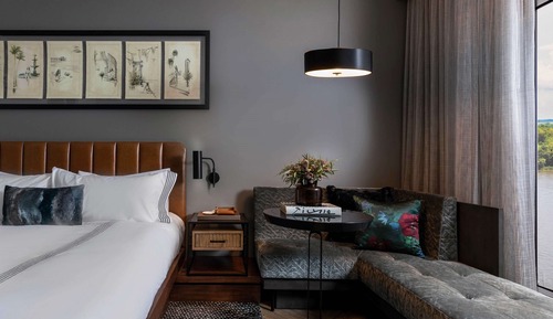 Chambre, 2 grands lits, avec vue (Partial River View)