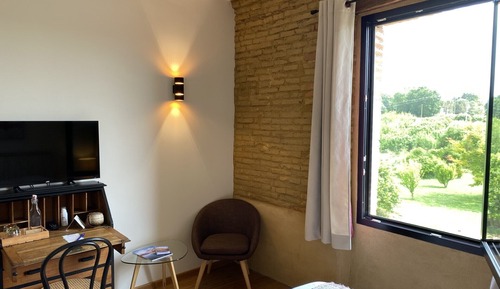 Chambre Double Classique, salle de bains privée, vue jardin (Cosy)
