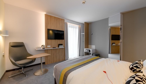 Chambre Standard, 1 grand lit, accessible aux personnes à mobilité réduite
