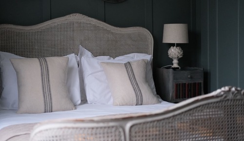 Chambre Double Deluxe, salle de bains attenante, vue jardin