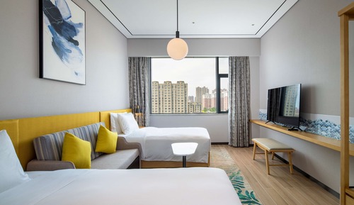 Chambre, 2 lits une place