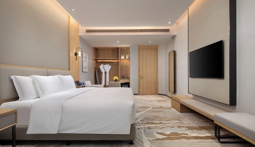 Chambre Standard, 1 très grand lit, vue mer