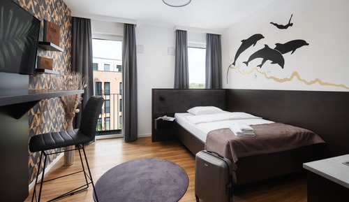 Chambre, 1 grand lit, non-fumeurs, coin cuisine