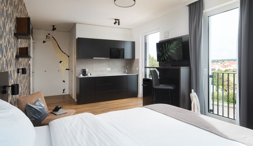 Chambre Confort, 1 grand lit, non-fumeurs, coin cuisine