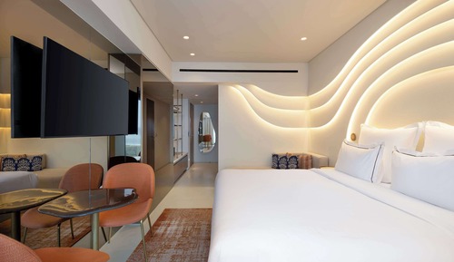 Chambre Deluxe, 1 très grand lit, vue mer