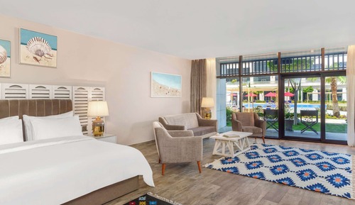 Chambre Deluxe, 1 très grand lit, accessible aux personnes à mobilité réduite