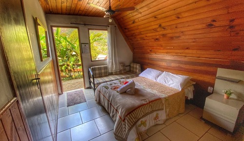 Chambre Double Supérieure, 1 chambre, vue montagne, côté montagne