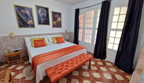 Chambre Luxe, 1 chambre, accessible aux personnes à mobilité réduite, vue jardin