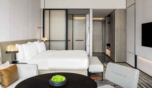 Chambre Exécutive, 1 très grand lit, vue lac
