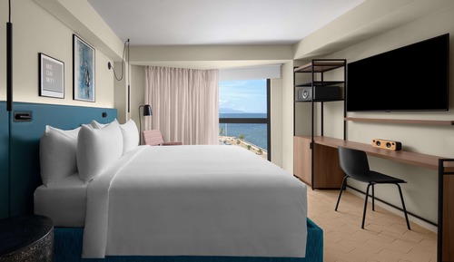 Chambre, 1 chambre, balcon, en front de mer