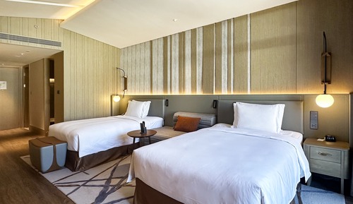 Chambre Premium, 2 lits une place, vue montagne