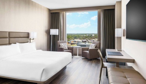 Chambre, 1 très grand lit, vue ville (Mobility Accessible, Roll-In Shower)