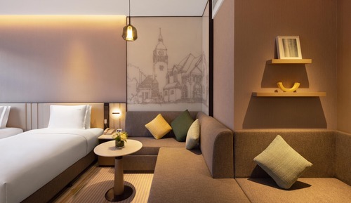 Chambre Standard, 2 lits une place, vue ville