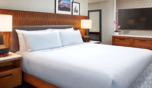 Suite Junior, 1 très grand lit, accessible aux personnes à mobilité réduite (Roll-In Shower)
