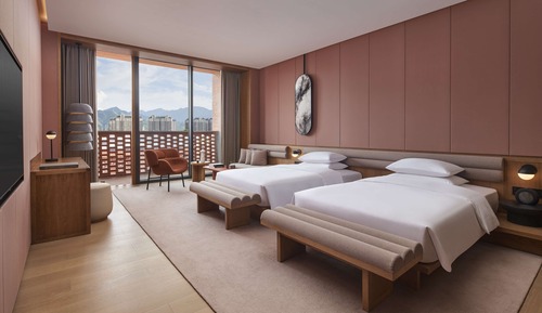 Chambre, 2 lits une place