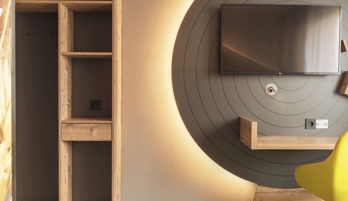 Chambre, 1 grand lit, accessible aux personnes à mobilité réduite