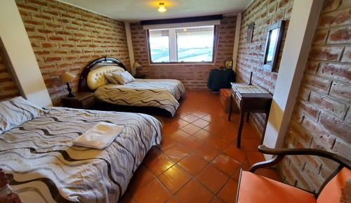 Chambre Double, 2 lits doubles, vue montagne