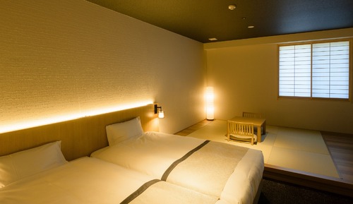 Chambre Tradition avec lits jumeaux, non-fumeurs (Premium Japanese Style Modern)