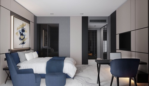 Chambre Standard, 1 très grand lit, accessible aux personnes à mobilité réduite