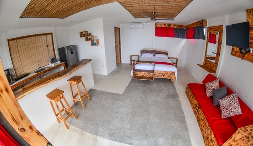 Chambre Quadruple Standard, vue océan
