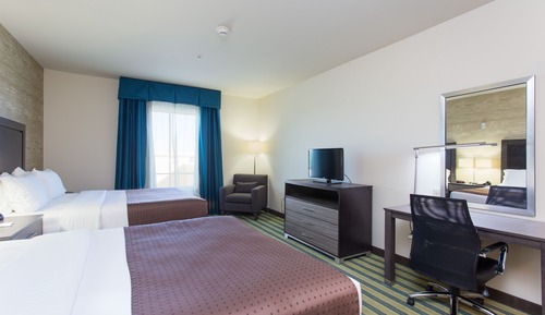 Chambre Standard, 2 grands lits, accessible aux personnes à mobilité réduite (Communications)