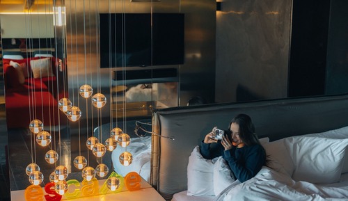 Suite Cool, 1 très grand lit et 1 canapé-lit, Suite Junior