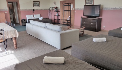 Chambre « Premier », plusieurs lits, vue jardin