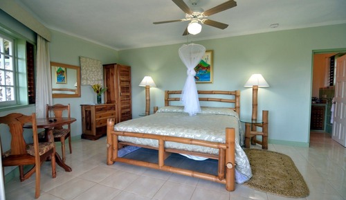 Chambre Deluxe, 1 très grand lit, terrasse, vue jardin