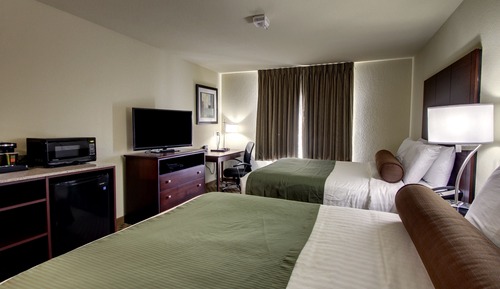 Chambre, 2 grands lits, accessible aux personnes à mobilité réduite (Tub and Bench Seat)