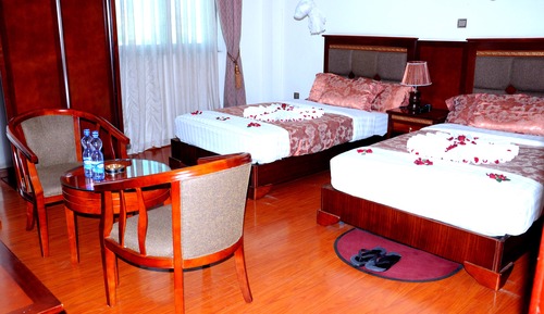 Chambre avec lits jumeaux