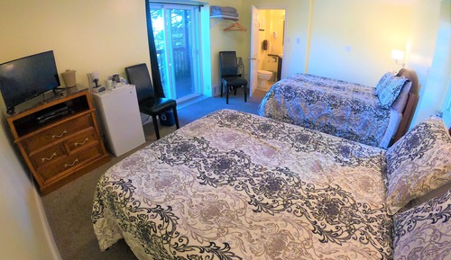 Chambre Standard, 2 lits doubles, vue lac