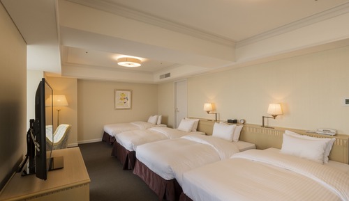 Chambre Quadruple Confort, non-fumeurs (Mt. Sakurajima View, No Extra Bed)