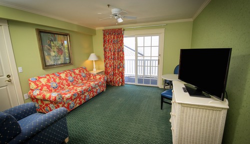 Chambre, 1 très grand lit et 1 canapé-lit, accessible aux personnes à mobilité réduite